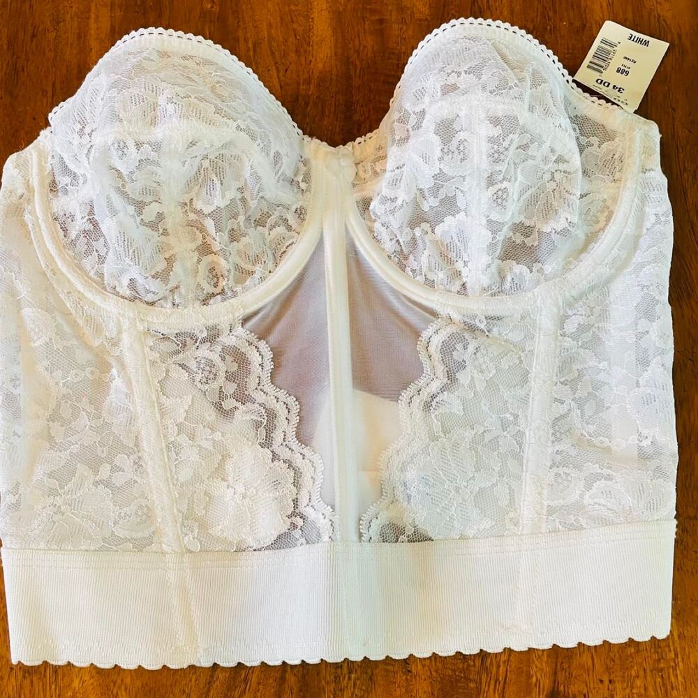 Goddess Women's White and Cream Bra